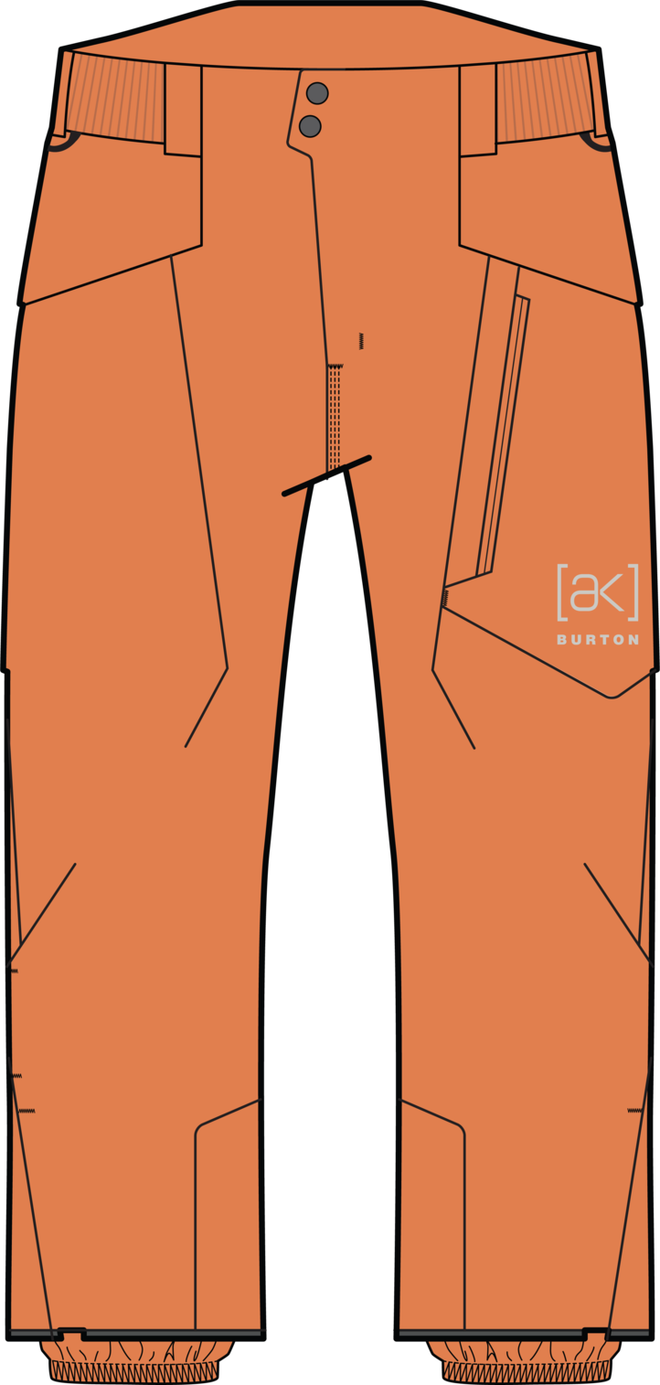 Men's [ak] Cyclic GORE-TEX 2L Pants - Goldfish Orange