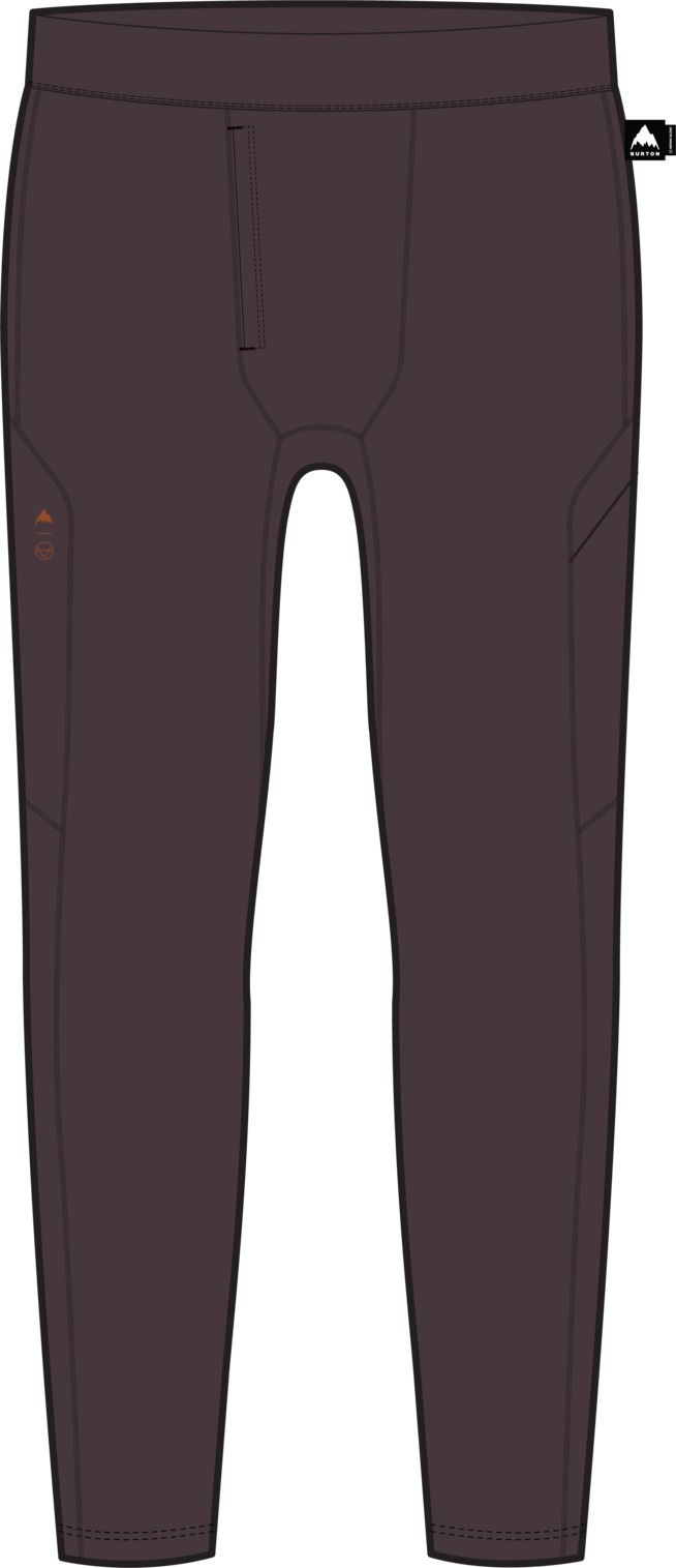 Men's Merino Blend Midweight Base Layer Pants - Bear Hug Brown