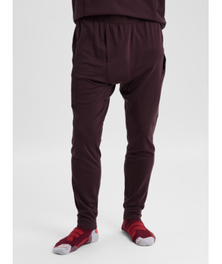 Men's Merino Blend Midweight Base Layer Pants - Bear Hug Brown