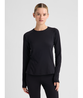 Women's Synthetic Midweight Base Layer Crew - True Black