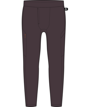 Men's Synthetic Midweight Base Layer Pants - Bear Hug Brown