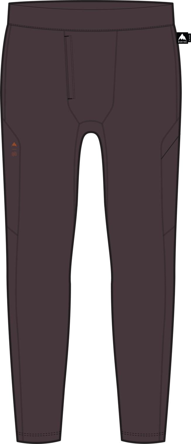 Men's Synthetic Midweight Base Layer Pants - Bear Hug Brown
