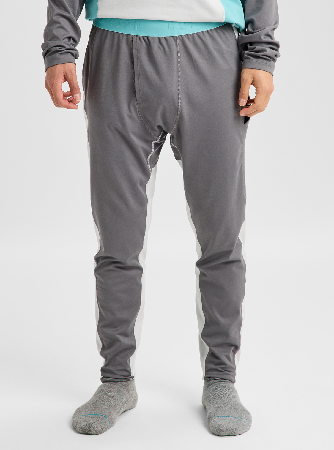 Men's Synthetic Midweight Base Layer Pants - Gotham Gray/Gray Cloud