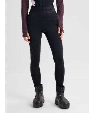 Women's Synthetic Midweight Base Layer Pants - True Black