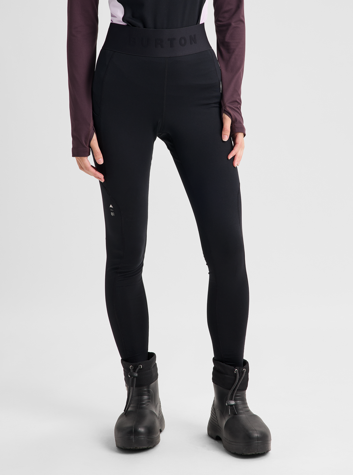 Women's Synthetic Midweight Base Layer Pants - True Black