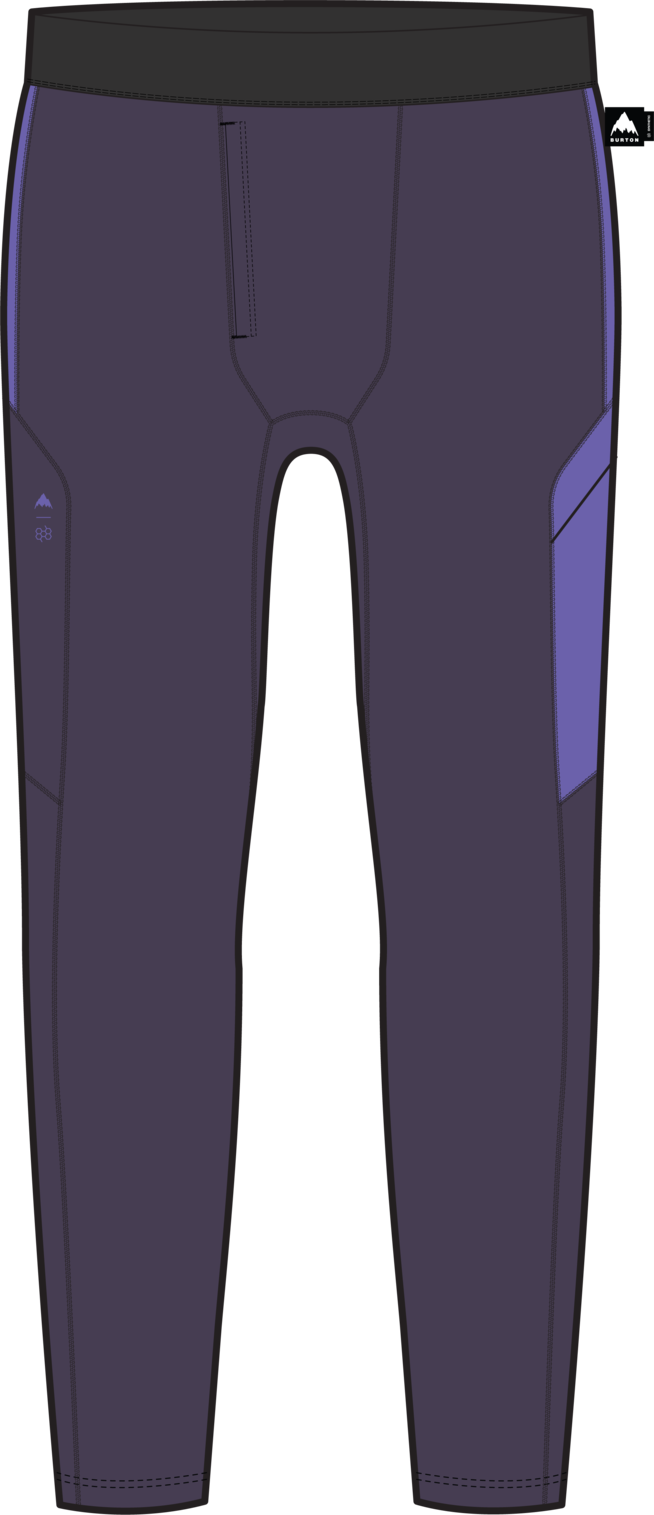 Men's Synthetic Lightweight Basel Layer Pants - Nightshade Purple/Purple Voltage