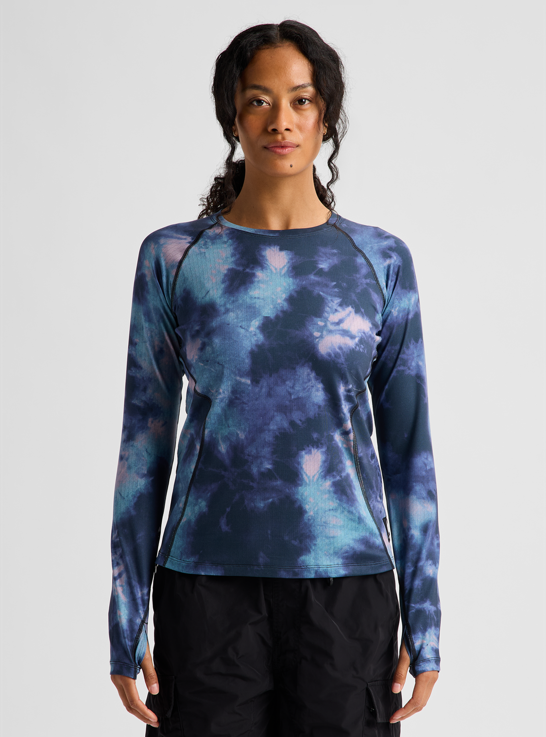 Women's Lightweight Base Layer Crewneck - Crystal Dye