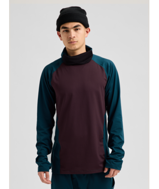 Men's Synthetic Midweight Base Layer Long Neck - Bear Hug Brown/Atlantic Teal