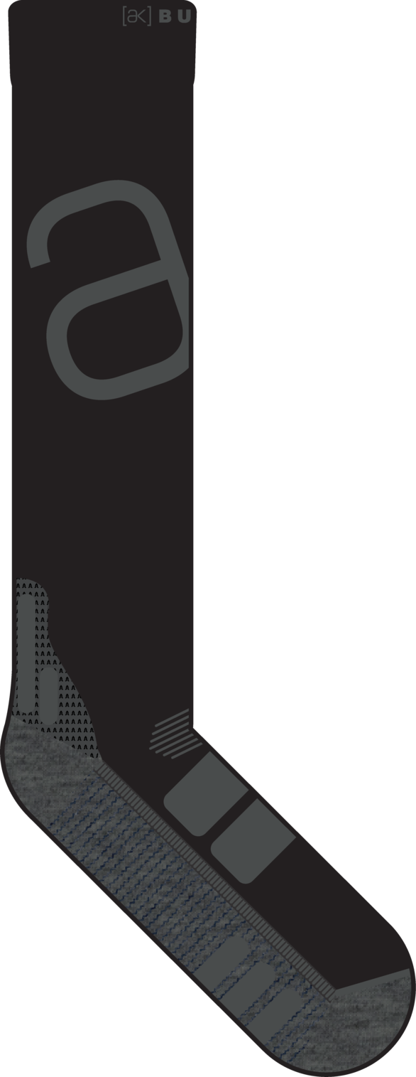 [ak] Performance+ Sock - True Black