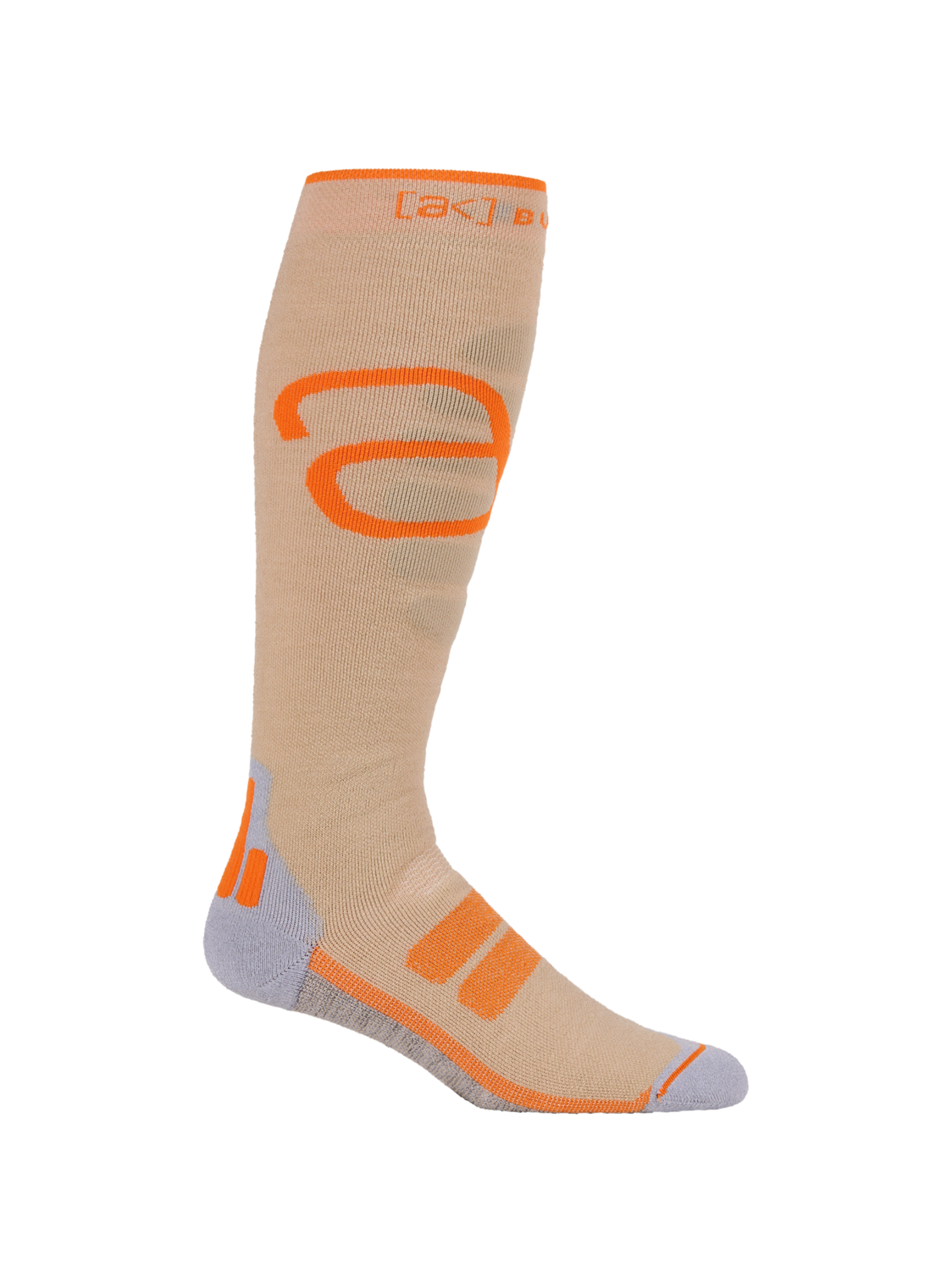 [ak] Performance+ Sock - Chinchilla Gray/Goldfish Orange
