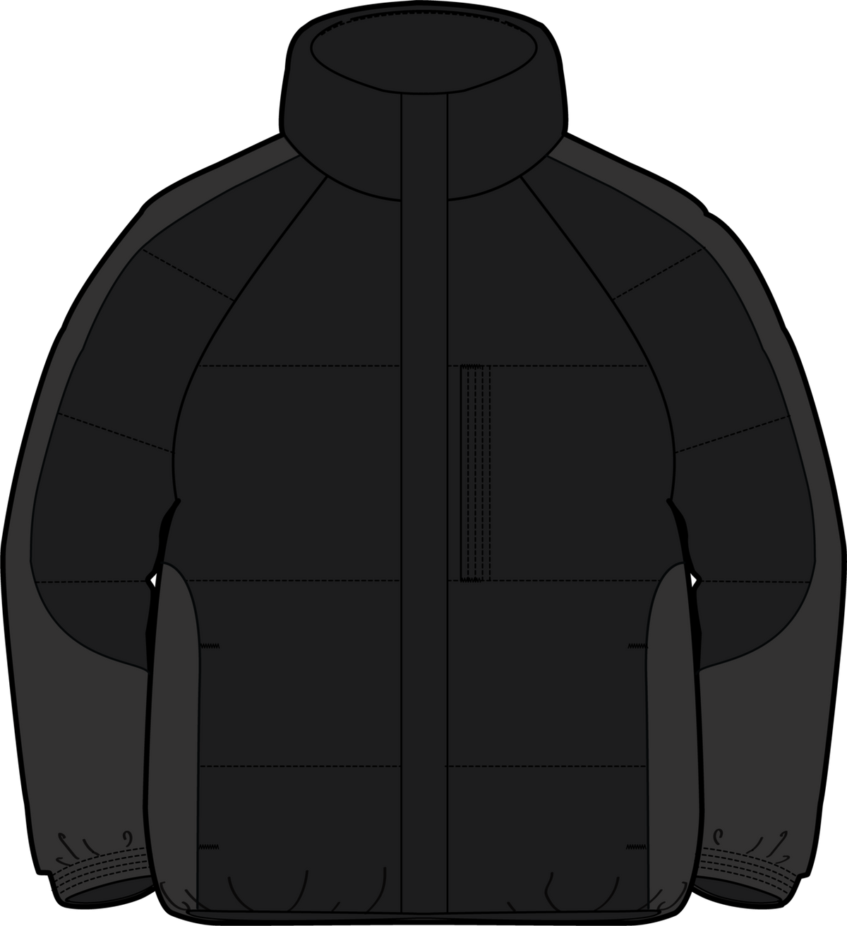 AG Toughy Puffy Down Jacket - True Black
