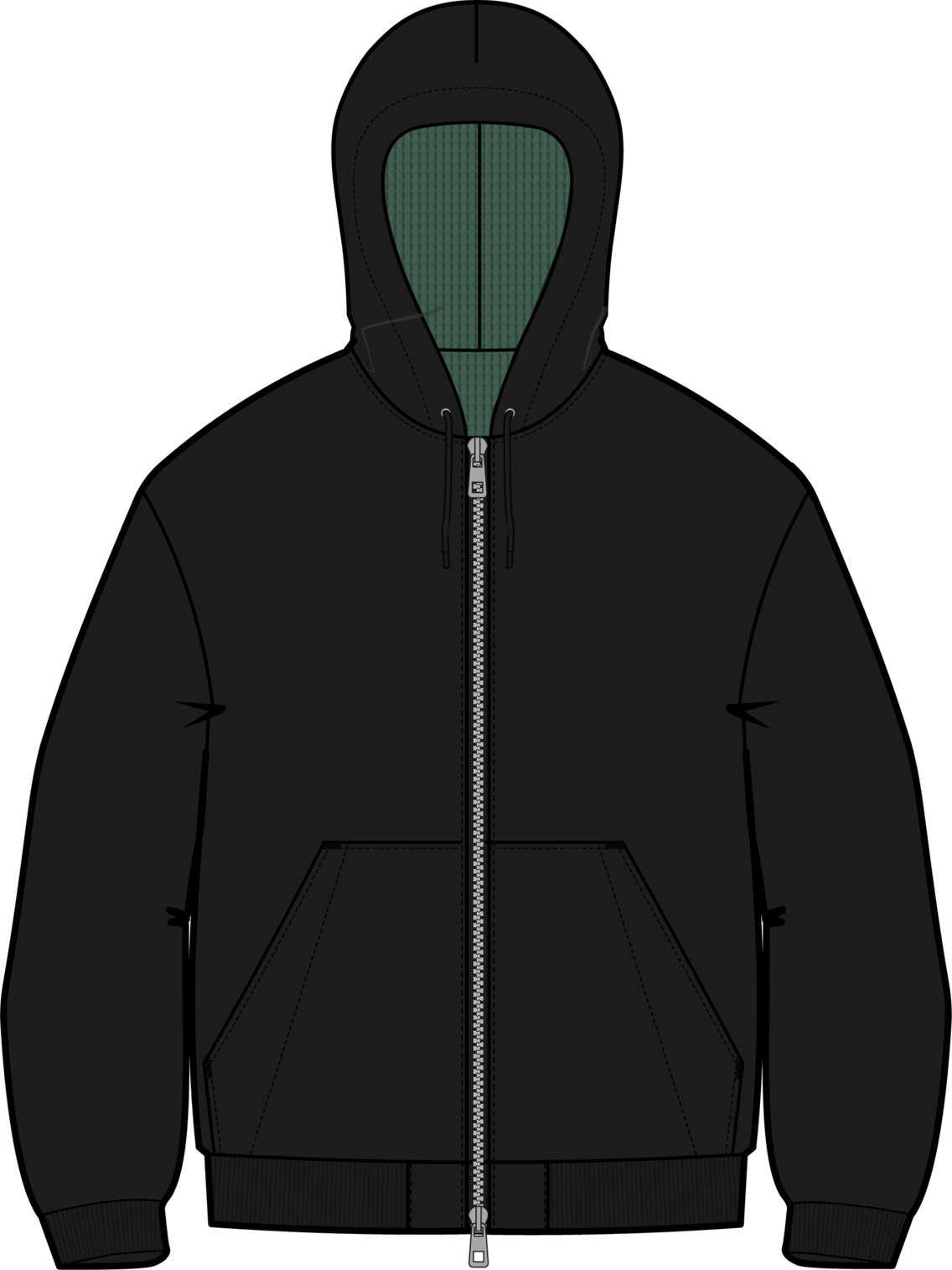 AG Toughy Reversible Full-Zip Hoodie - TRUBLK/DIRTYMONEY