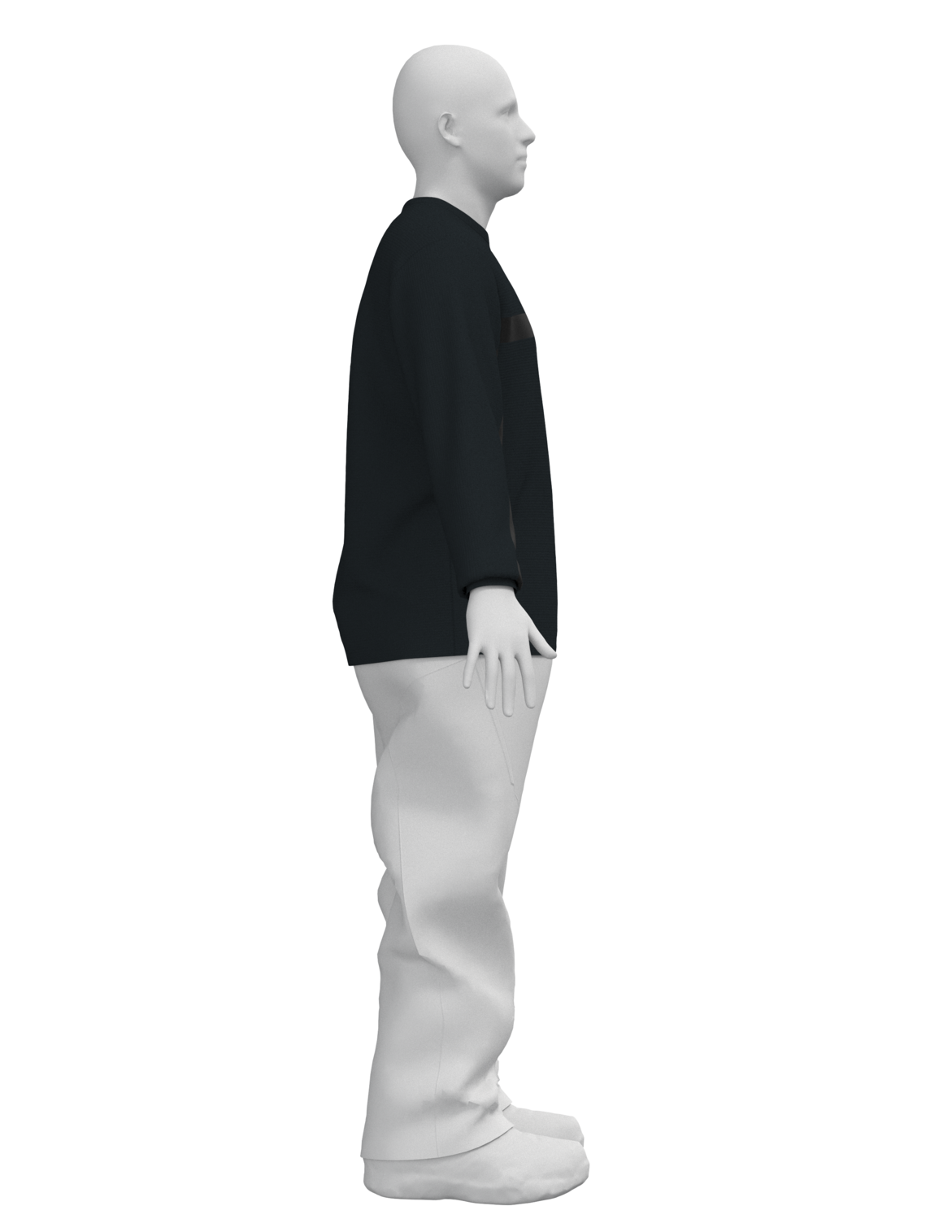 AG Tech Layer Waffle Crewneck - TRUBLK/DIRTYMONEY