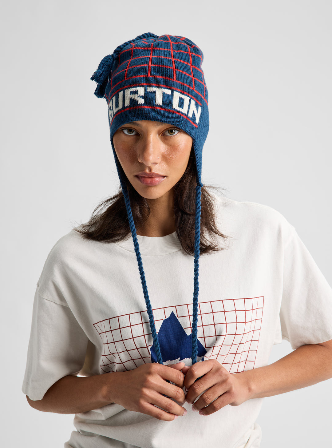 Burton 50th 80's EARFLAP BEANIE SELVBL/PRFRED/STOWHT