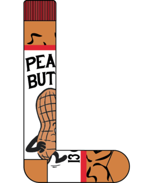 Women's Partylap Sock - PBJ TIME