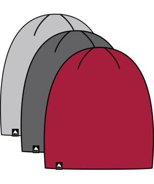 DND Beanie (3 Pack) - Gray Cloud/Gotham Gray/Geranium Red