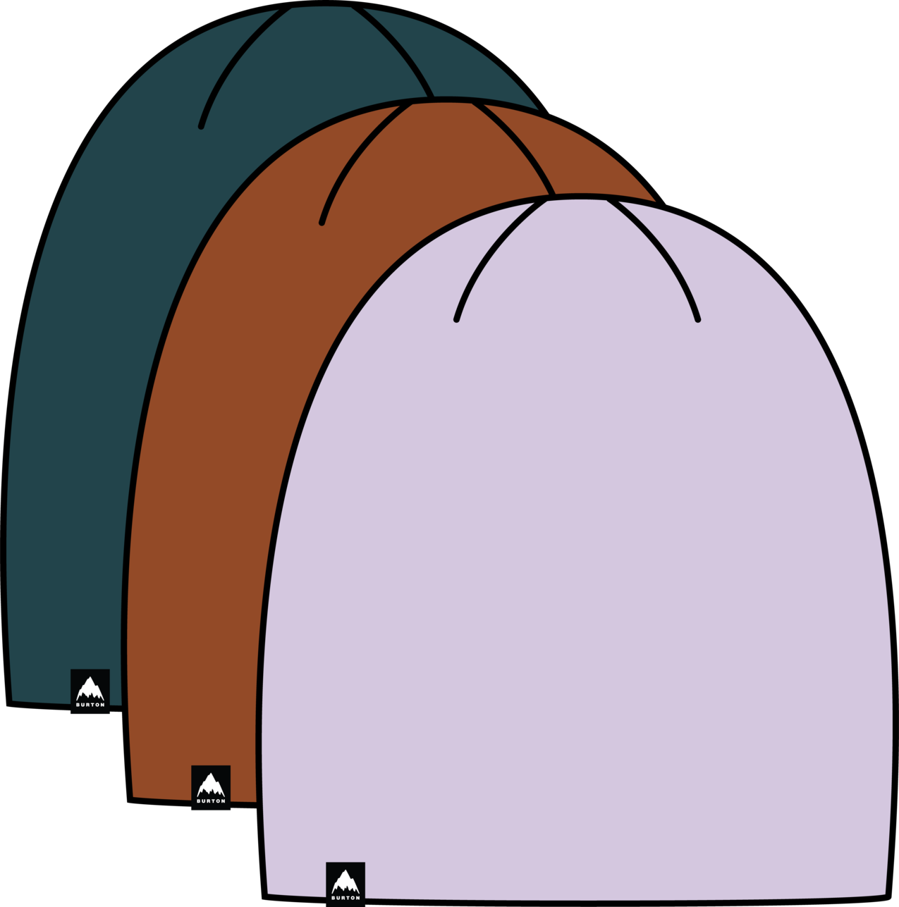 DND Beanie (3 Pack) - Atlantic Teal/Spiced Chai/Moondust Purple