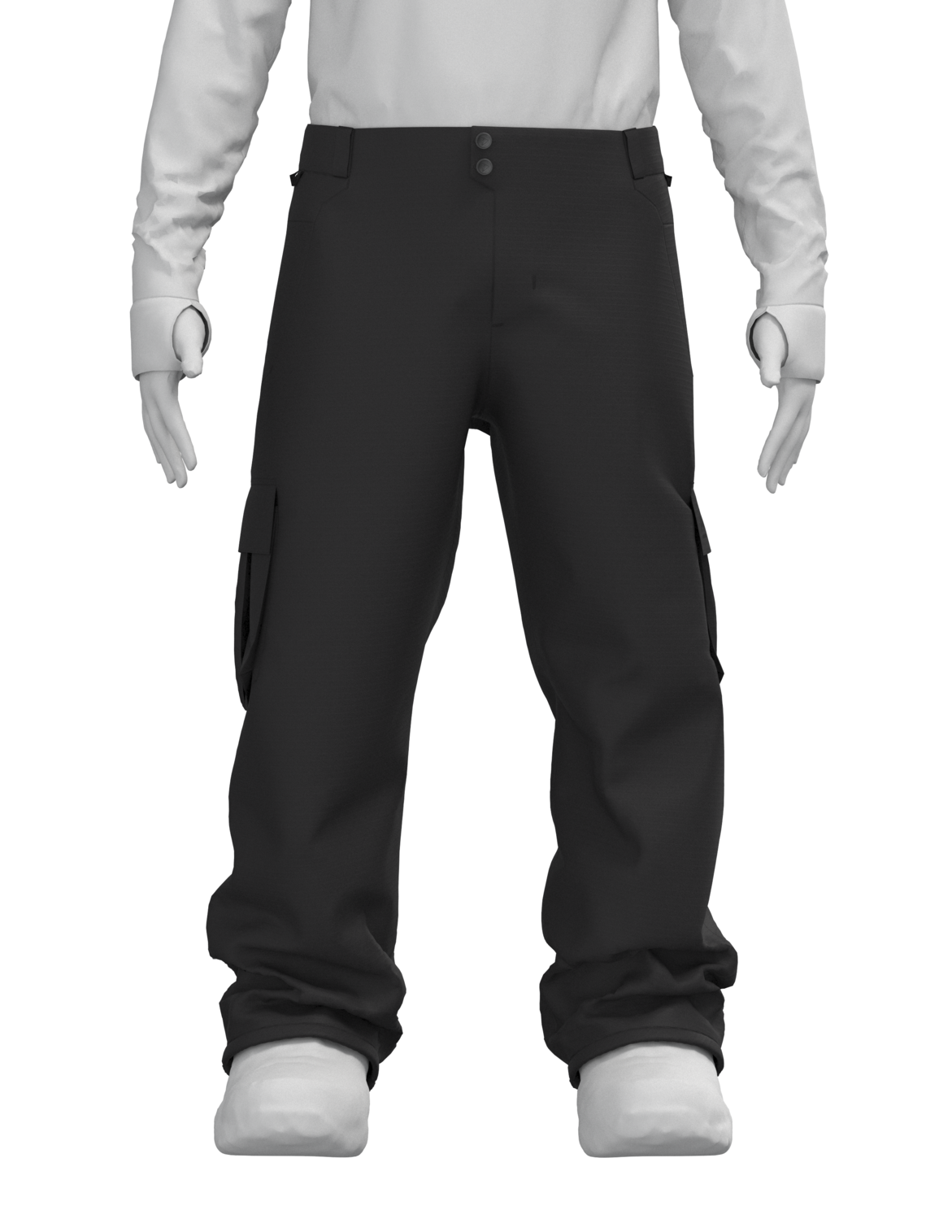 Men's Reserve 2L Baggy Cargo Pant - True Black