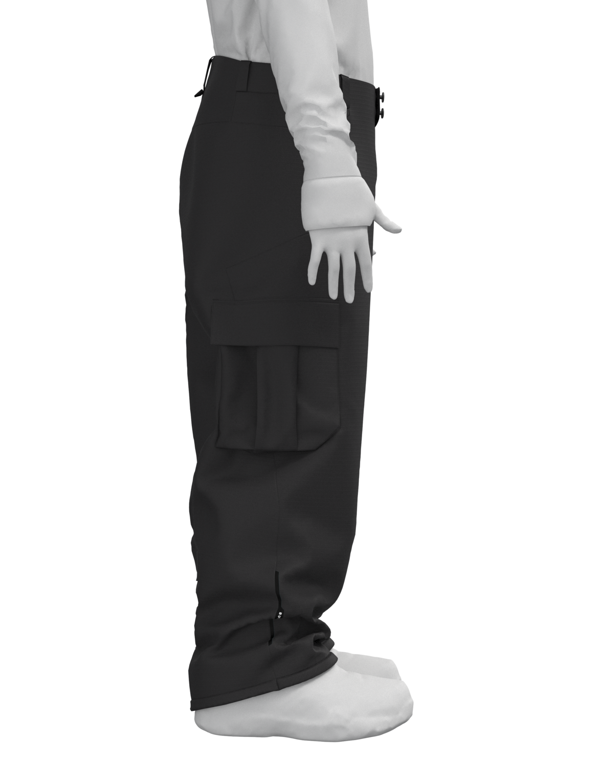Men's Reserve 2L Baggy Cargo Pant - True Black