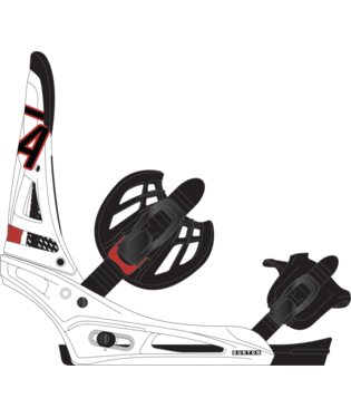 Men's Malavita Snowboard Bindings - BLACK/WHITE
