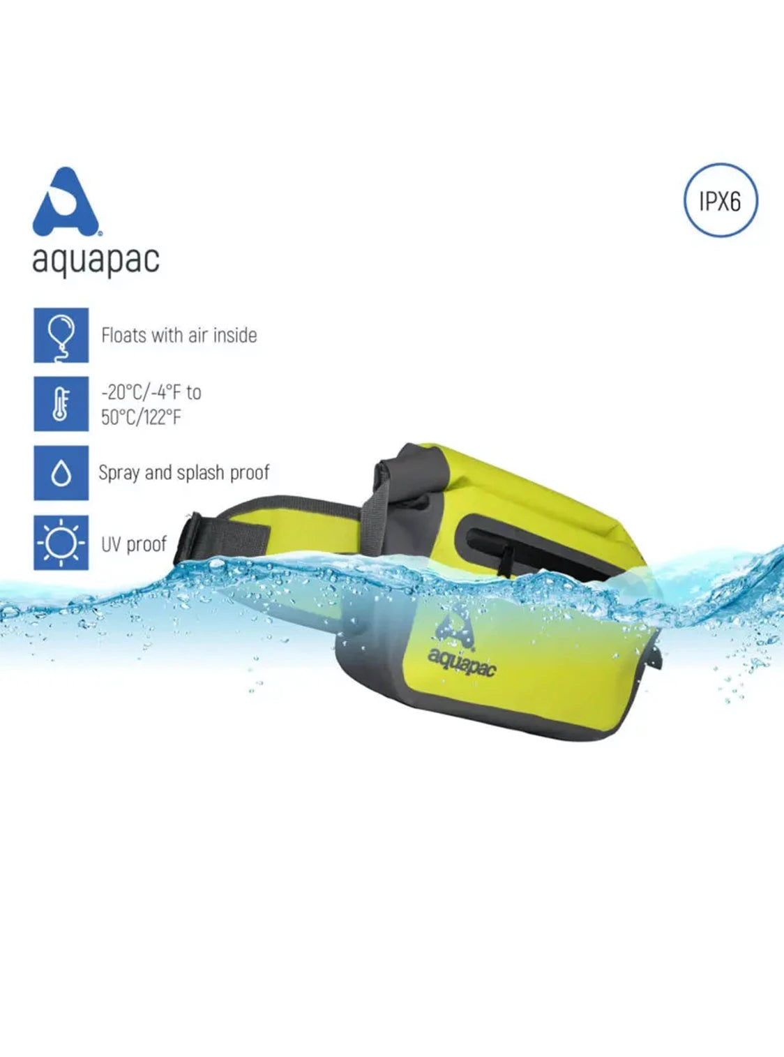 AQUAPAC WODOODPORNA NERKA WAIST PACK BLUE