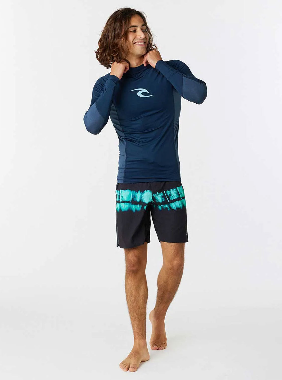 Rip Curl Lycra Waves Upf Perf L/S Dark Navy