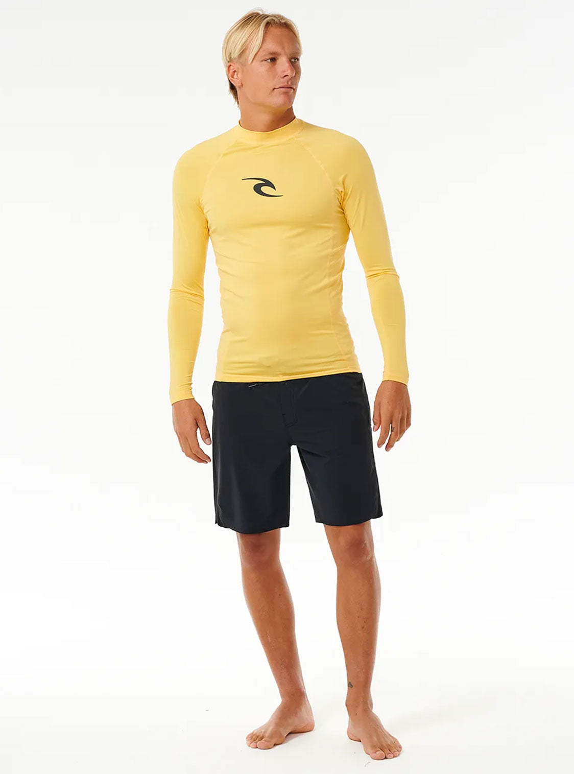 Rip Curl Lycra Waves Upf Perf L/S Yellow