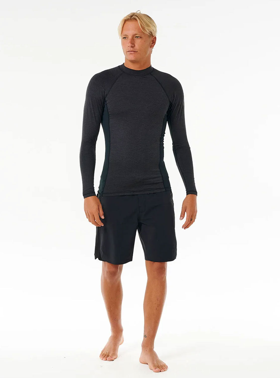 Rip Curl Lycra Dawn Patrol Upf Perf L/S Black Marle