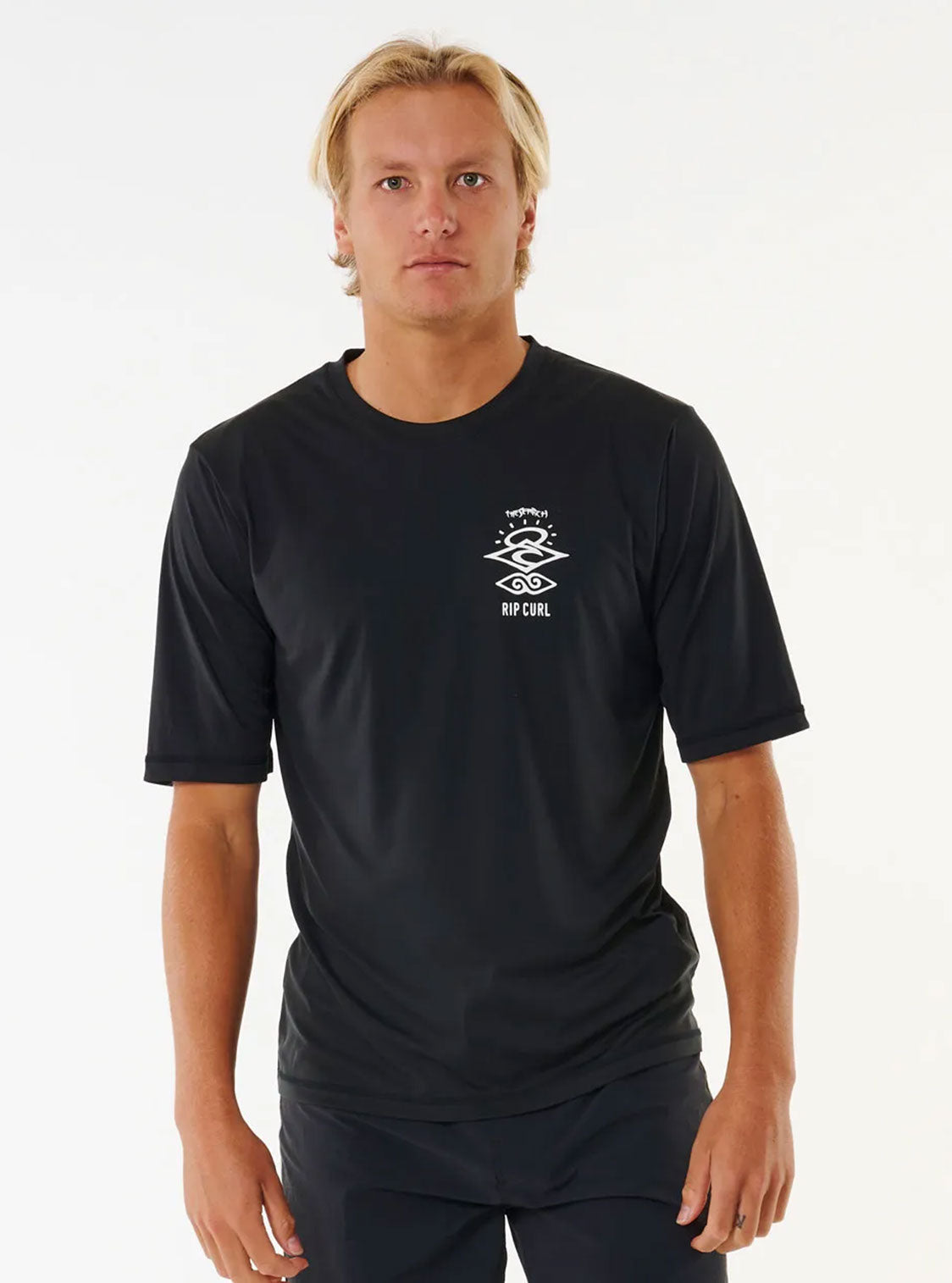 Rip Curl Lycra Icons Surflite Upf S/S Black