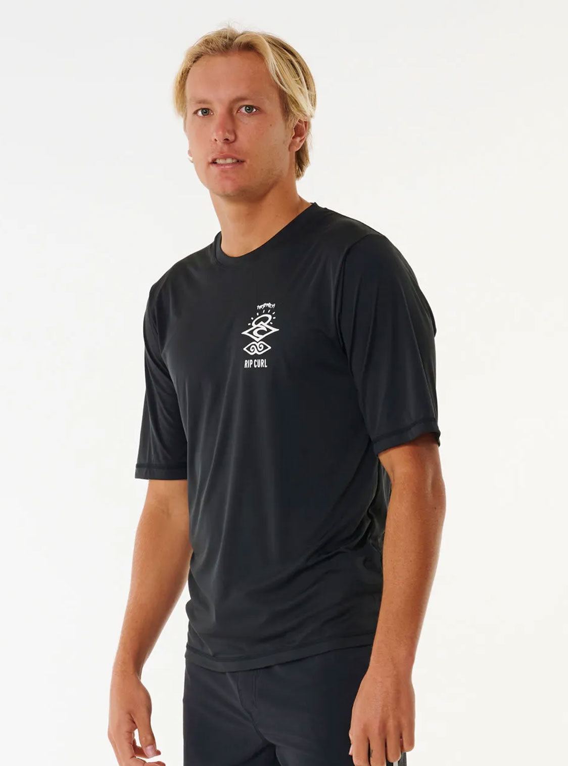 Rip Curl Lycra Icons Surflite Upf S/S Black