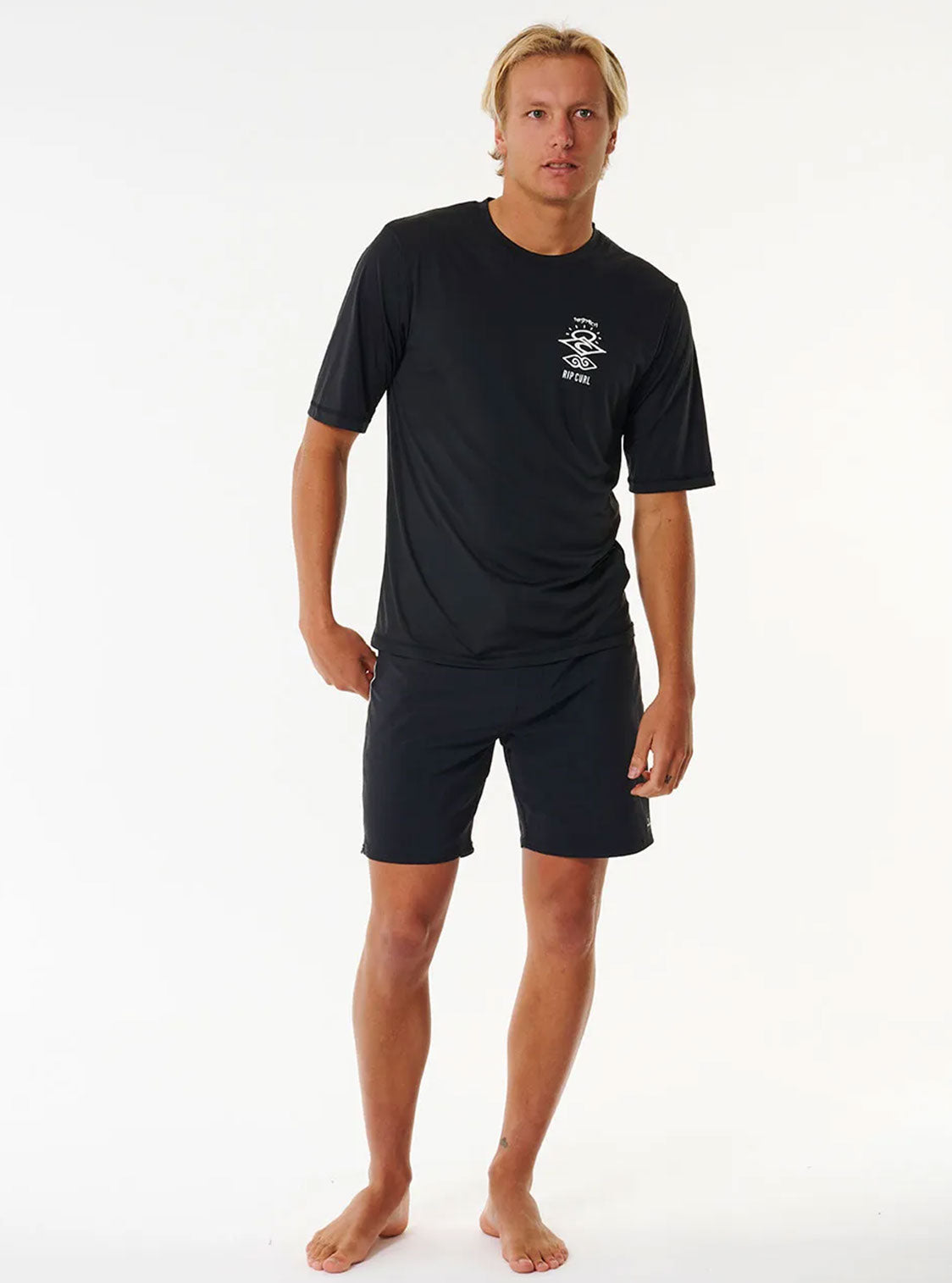 Rip Curl Lycra Icons Surflite Upf S/S Black