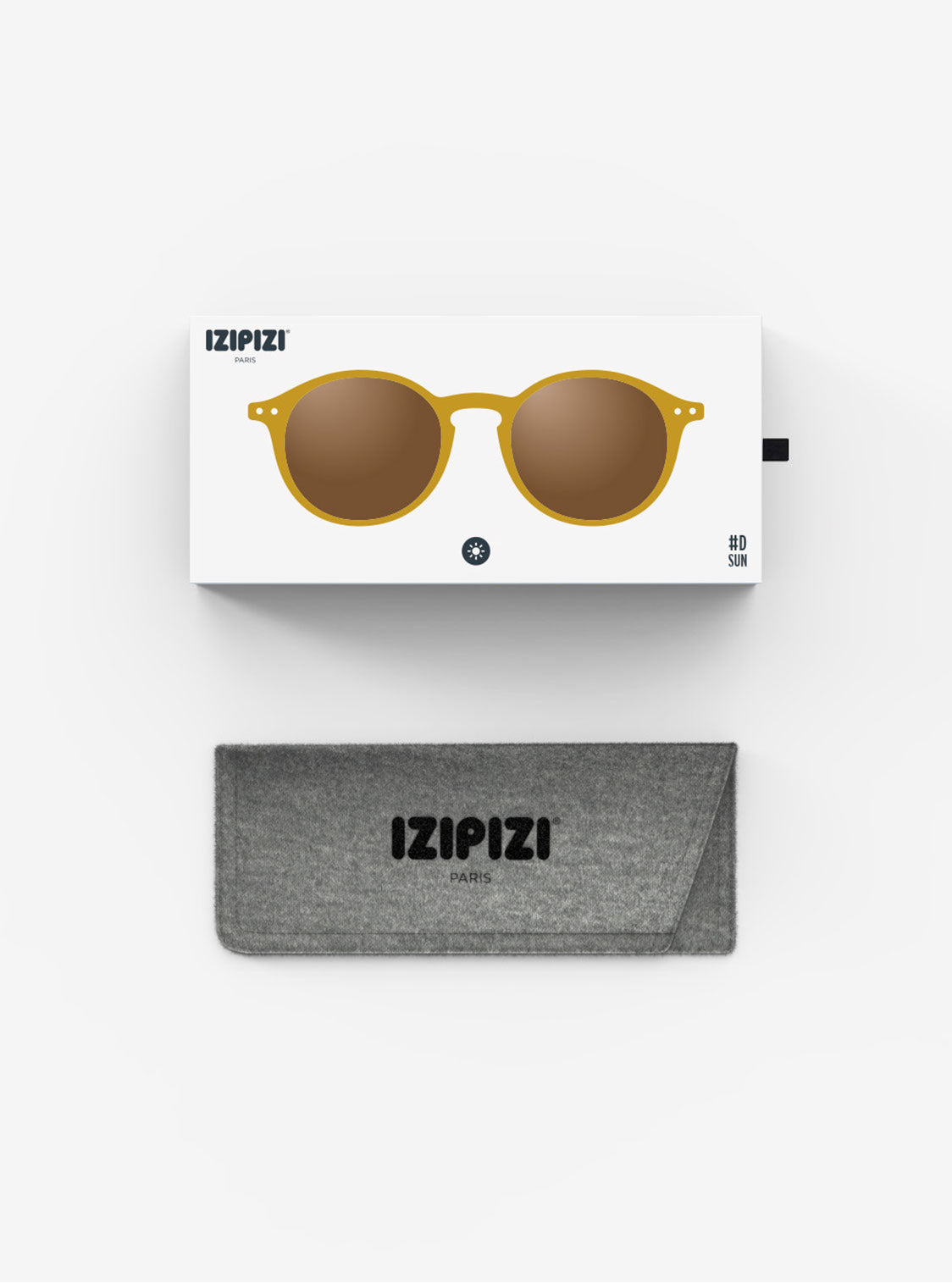 Okulary Przeciwsłoneczne Izipizi The Iconic #D Golden Green