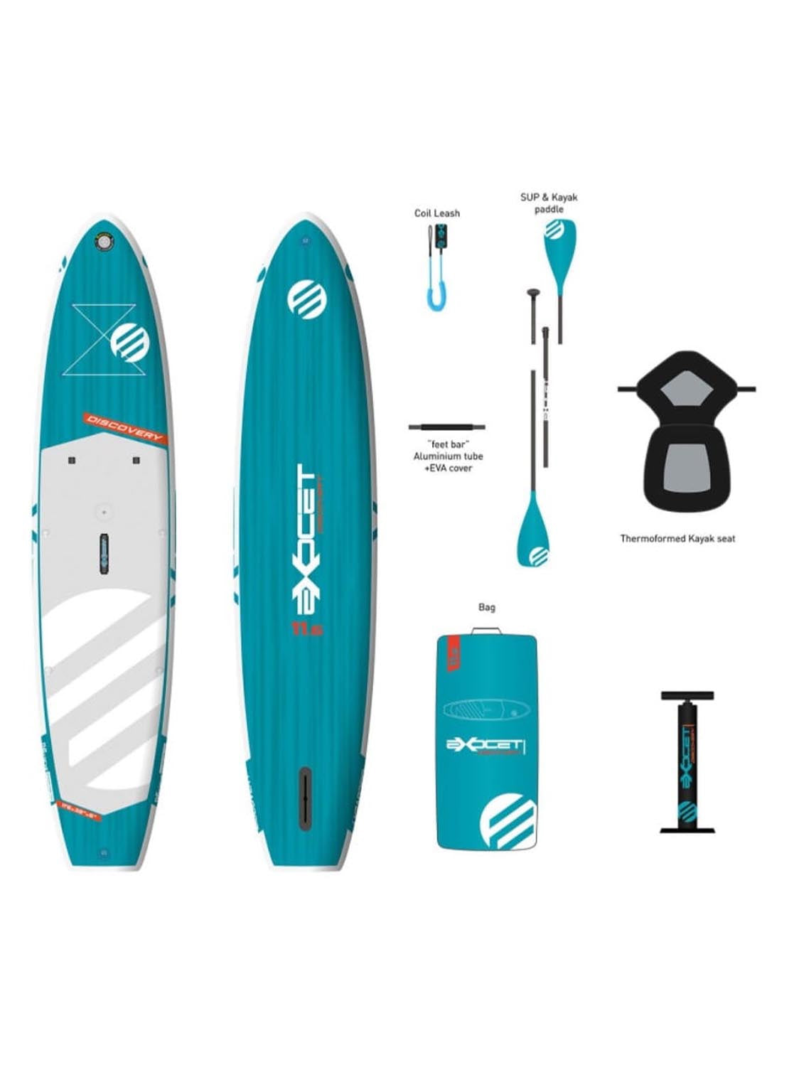 SUP POMPOWANY EXOCET 2023 DISCOVERY 11'6